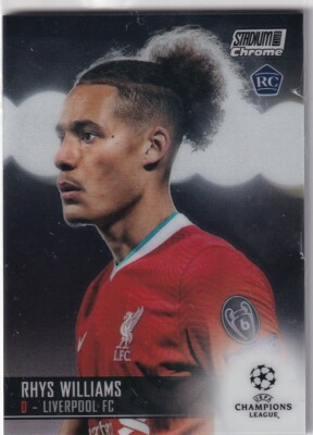 Topps Chrome Stadium Club Fußball Karte CL 20/21 Nr. 40 Rhys Williams Rookie RC