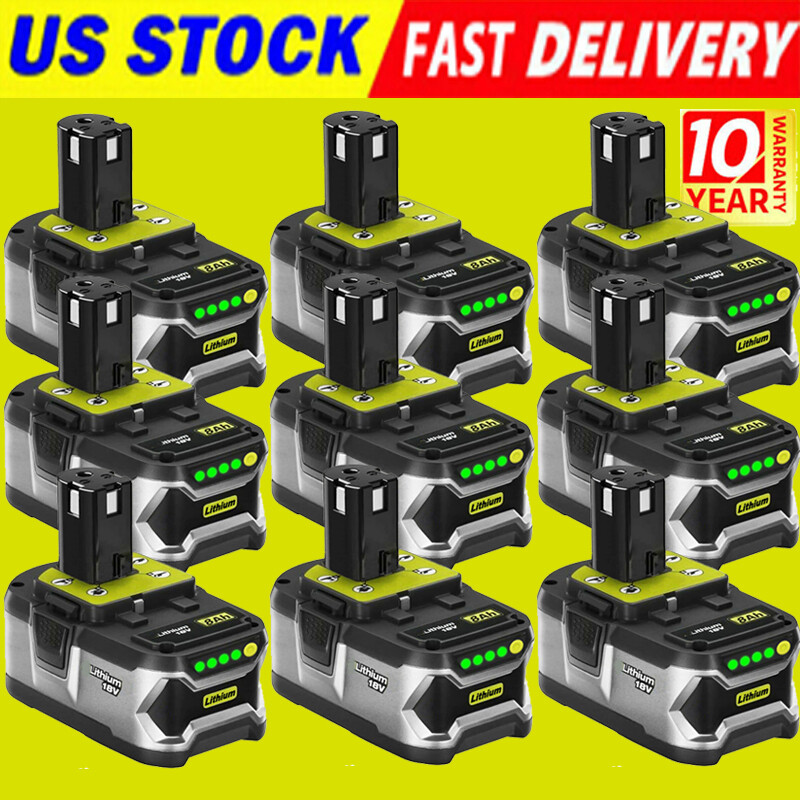 18V 8.0AH For Ryobi One Plus P108 18 Volt Lithium-ion High Capacity Battery Lots