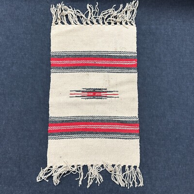 ORTEGA'S WEAVING SHOP USA製 ウール ミニラグ オルテガ Ortega’s