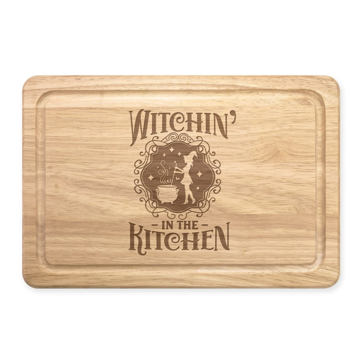 Witchin' In The Kitchen Rectangular Chopping Board Funny Witch Magical Spell