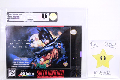 Batman Forever New 1995 Super Nintendo SNES Factory Sealed VGA Grade 85 NIB