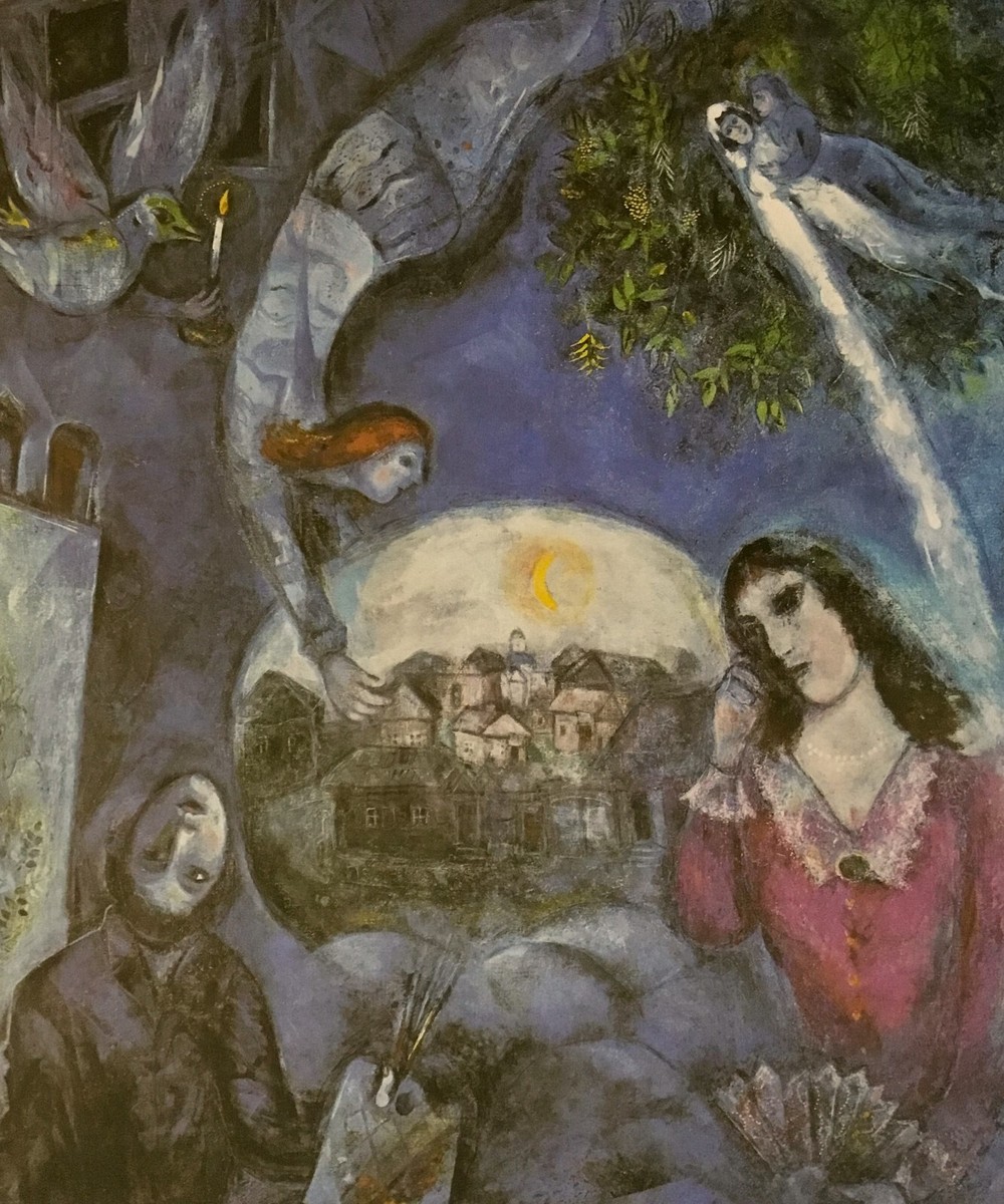 Marc Chagall Around Her Custom Framed Print | eBay