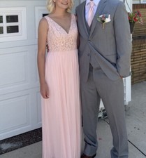 Davids Bridal Bridesmaid Dress Size 4 Petal Pink