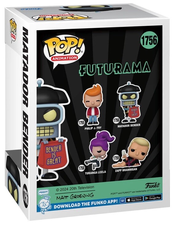 Futurama Matador Bender Funko Pop! Vinyl Figure #1756 PREORDER | eBay