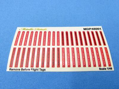 Metallic Details MDP48001 Remove before flight tags Accessories kit 1/48
