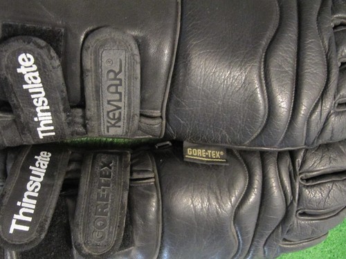 Du Pont Gore-tex Kevlar Snow Gloves Mens XL Black Thinsulate Leather Polyester - Picture 7 of 16