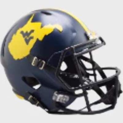 West Virginia Mountaineers Speed Replica Football Helmet 2023 Country Roads  NC