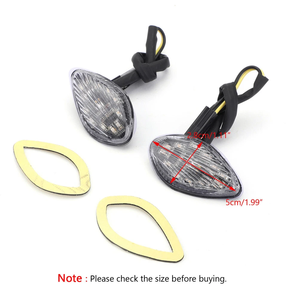 Clear Turn Signals For Honda CBR 600 F3/F4/F4i CBR 600 1000 RR CB 919 UE EY Foto 2 de 4