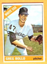 GREAT CENTERING! 1966 TOPPS GREG BOLLO #301 EXMT++/NRMT-