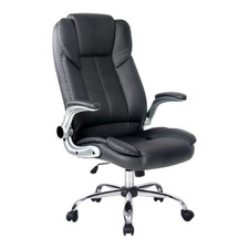 Artiss Executive Office Chair Computer Gaming Chairs PU Leather Tilt Black New