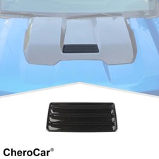 Carbon Fiber Engine Hood Scoop Decor Cover For 2022 Chevy Silverado Accessories Carbon Fiber Engine Hood Scoop Decor Cover For 2022 Chevy Silverado Accessories