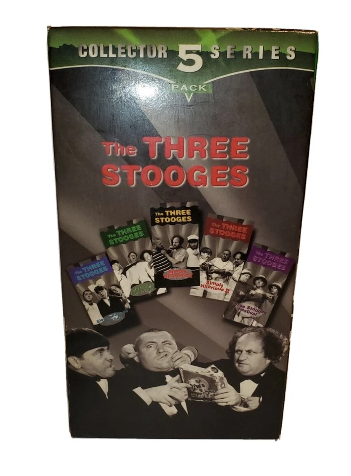 The Three Stooges Collector 5 Series GoodTimes Home Video VHS 3 Unopened  - Image 2 of 4