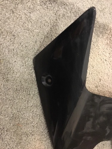 2011 06-11 KAWASAKI ZX14R ZX 14 ZX14 UNDER FAIRING BELLY PAN WING MOUNT OEM BLAC - Picture 6 of 7