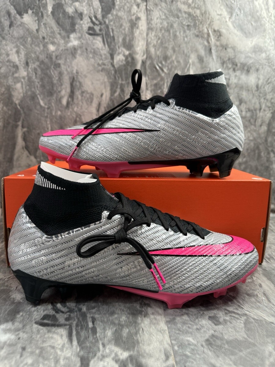 Nike Zoom Superfly 9 Elite Pink Silver Soccer Cleats FJ2970-060