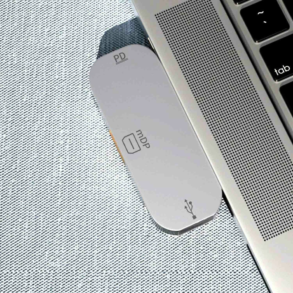 USB Hub Type C 3.1 to Mini DP C Port Adapter 3-in-1 Multi USB PD Docking Station