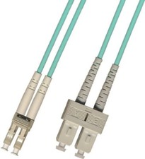 10M Multimode Duplex 10GB OM3 Fiber Optic Cable 50/125 LC SC Aqua Patch Cable
