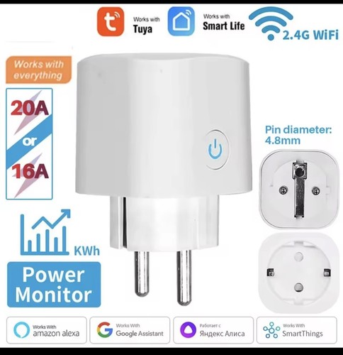 Smart Plug Zigbee Smart Outlet: presa intelligente con timer e funzione conto alla rovescia,app Tuya e controllo vocale,monitor di energia,hub ZigBee,Smart Switch funziona con Alexa(Zigbee, 4 pezzi