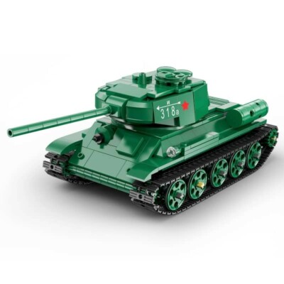 CaDA 1:35 Scale RC Model T-34 Tank Brick Building Set