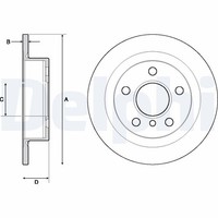2X Delphi Bremsscheibe BG4706C FüR Mini F56 F57 F55 Cooper Jcw Works One First