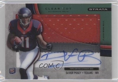 2012 Topps Strata Green 39/55 DeVier Posey #CCAR-DP RPA Patch Auto RC 0b5