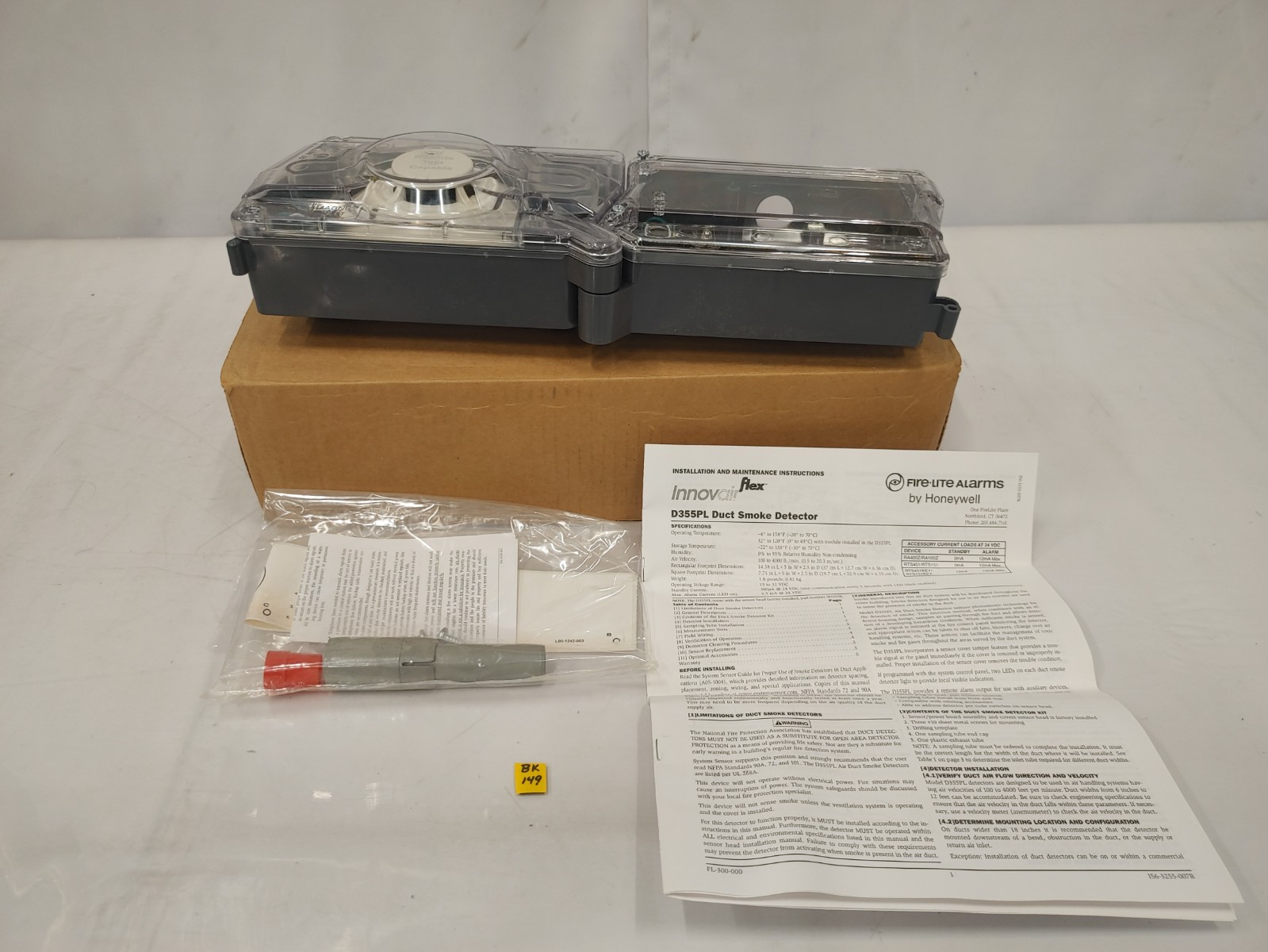 Honeywell Fire-Lite D355PL Intelligent Non-Relay Duct Smoke Detector