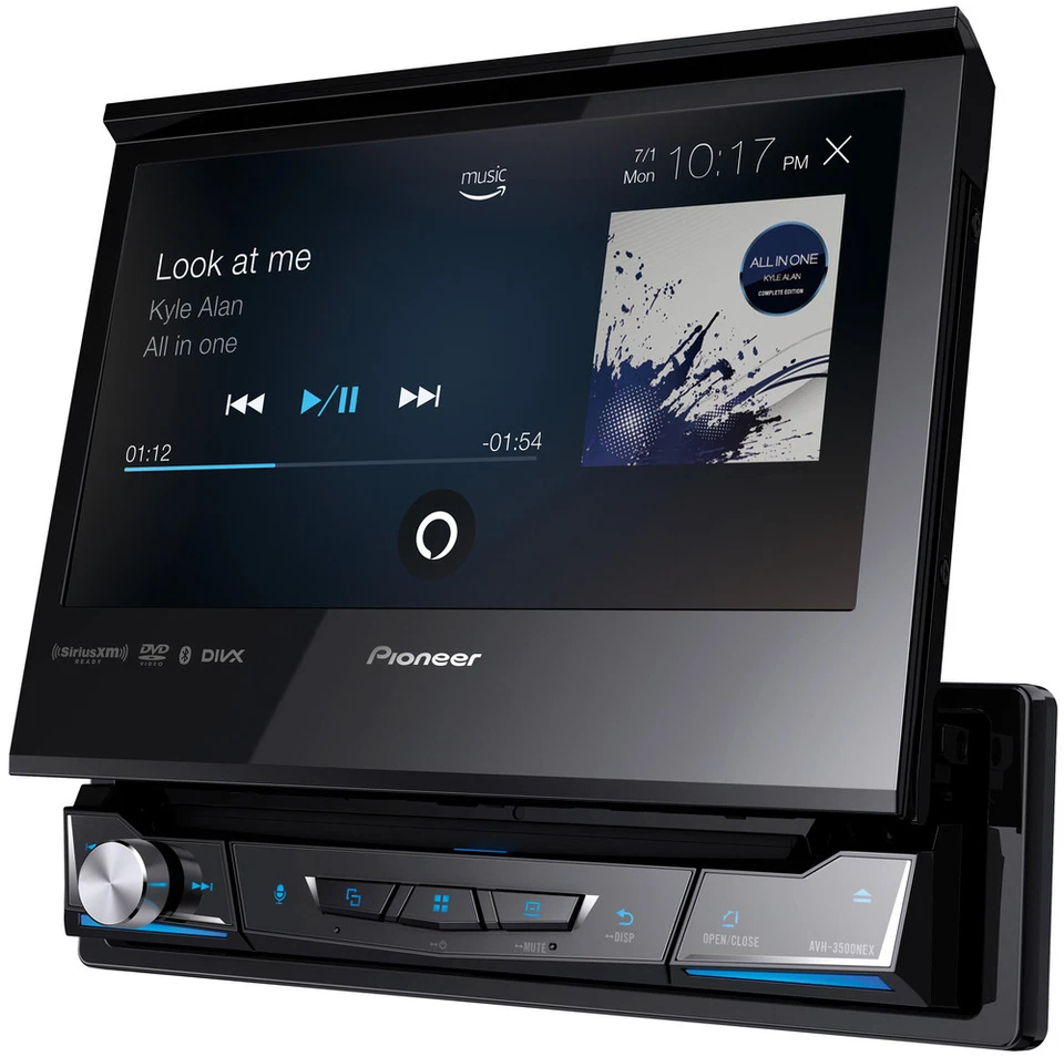 Pioneer AVH-3500NEX 7” Single-DIN Touchscreen DVD Receiver + SiriusXM SXV300v1 - Image 3 of 4