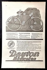 Dayton Bicycles 1919 vintage print AD *12 Good Reasons* Davis Sewing Machine Co.
