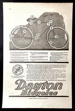 Dayton Bicycles 1919 vintage print AD *12 Good Reasons* Davis Sewing Machine Co.
