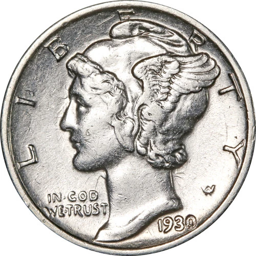 1930-S Mercury Dime — photo from the most recent tracked eBay sale