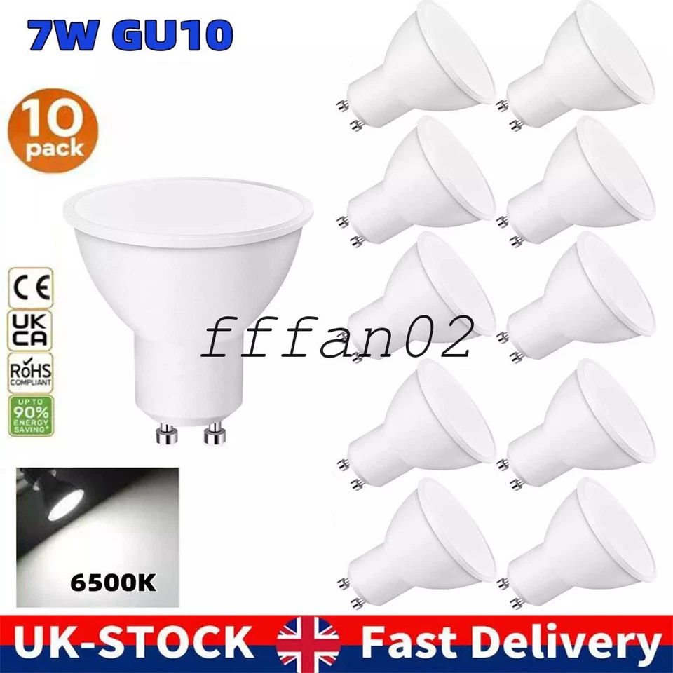 10X LED GU10 Light Bulbs 5W 7W Warm Cool Day White Spotlight Eneygy Saving 120°