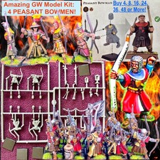 4 KINGDOM of BRETONNIA: PEASANT BOWMEN Sprue Games Workshop ~WARHAMMER Old World