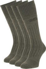 Military Winter Cushioned Mid-Calf Wool Boot Socks - Tactical Trekking Hiking...