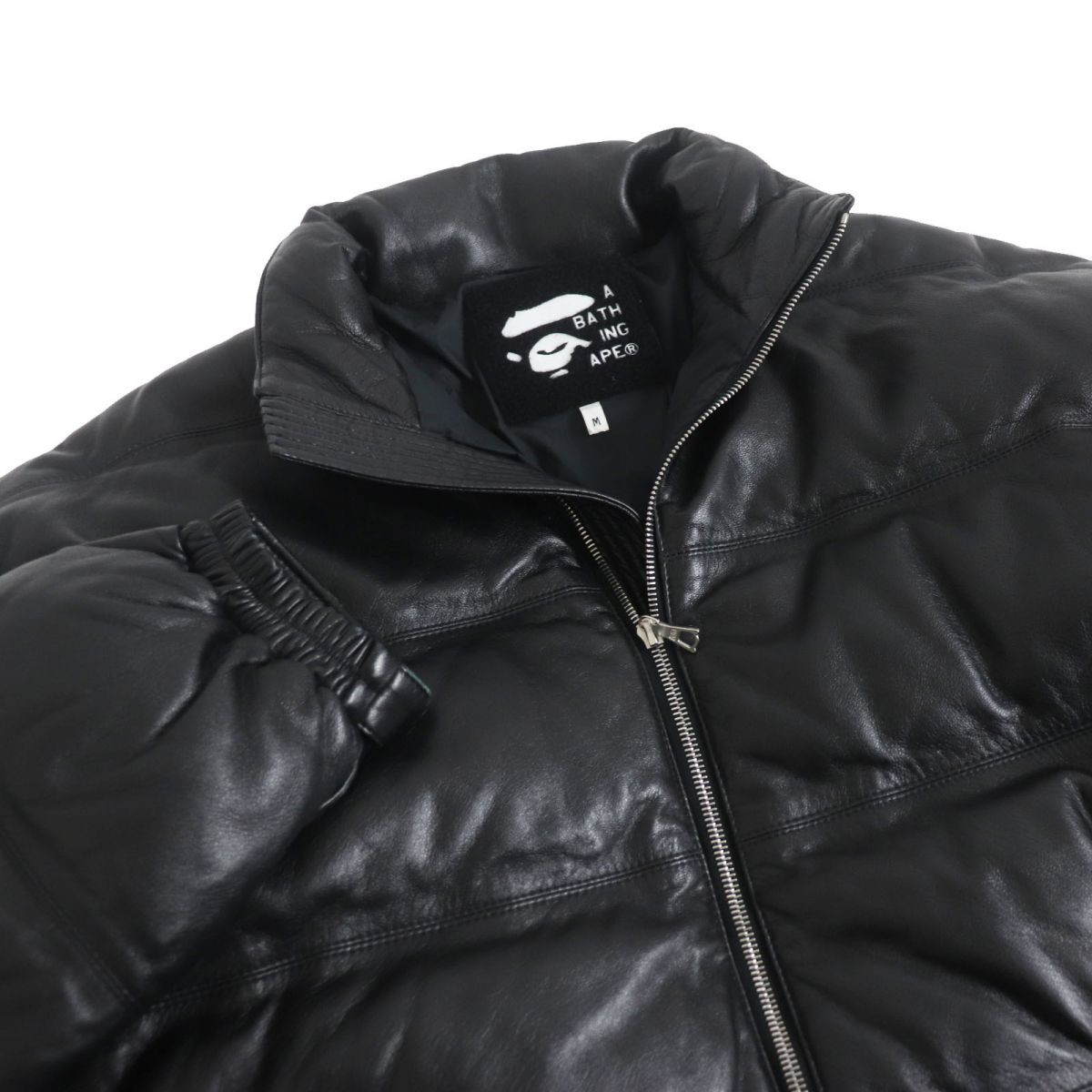 Men's A Bathing Ape Leather Classic Down Jacket Sheepskin Men's A Bathing Ape Leather Classic Down Jacket Sheepskin