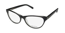 VERA WANG V360 CAT EYE SHAPED WITH RHINESTONES ON TEMPLES EYEGLASS FRAME/GLASSES