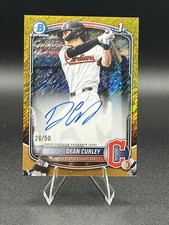 2025 Bowman Draft - Dean Curley Auto Gold Shimmer /50 #CPA-DC Guardians 1st