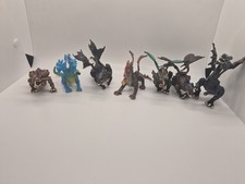 Lot Of 7 Unidentified Dragons Miniatures