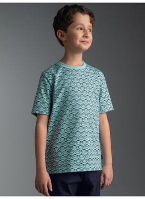 TRIGEMA T Shirt mit Allover-Muster ''Äffchen'' 337297226 NEU & OVP