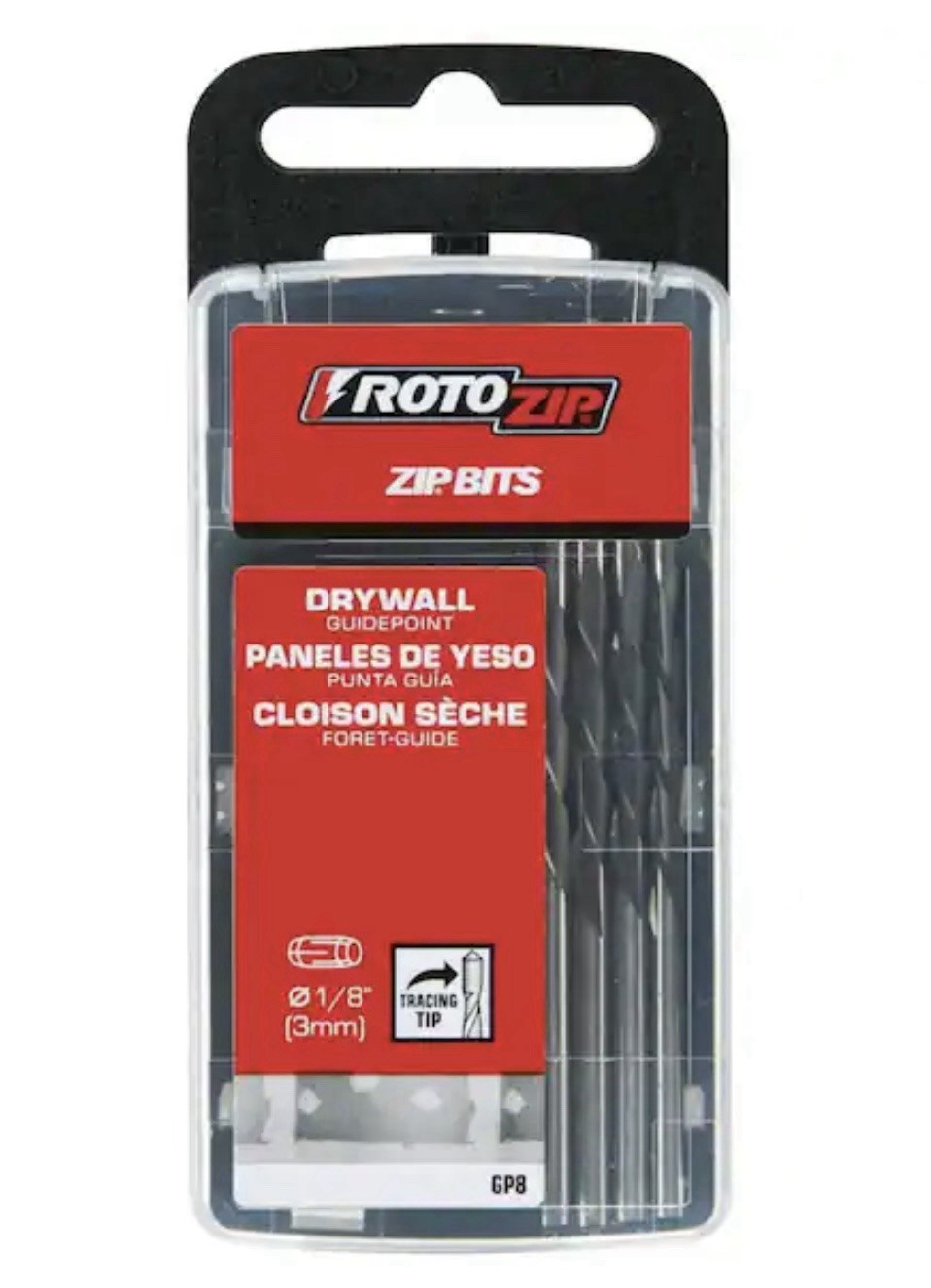 New 8 Pack RotoZip GP8 1/8" Guide Point Zip Bit 