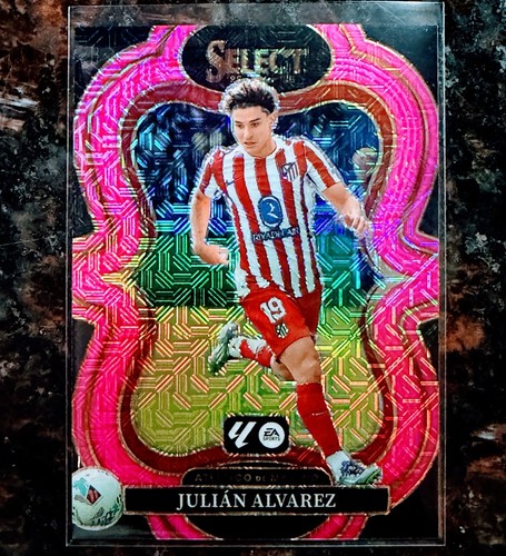 2025-26 Panini Select La Liga Julian Alvarez Mezzanine Pink Mojo Prizm #/99