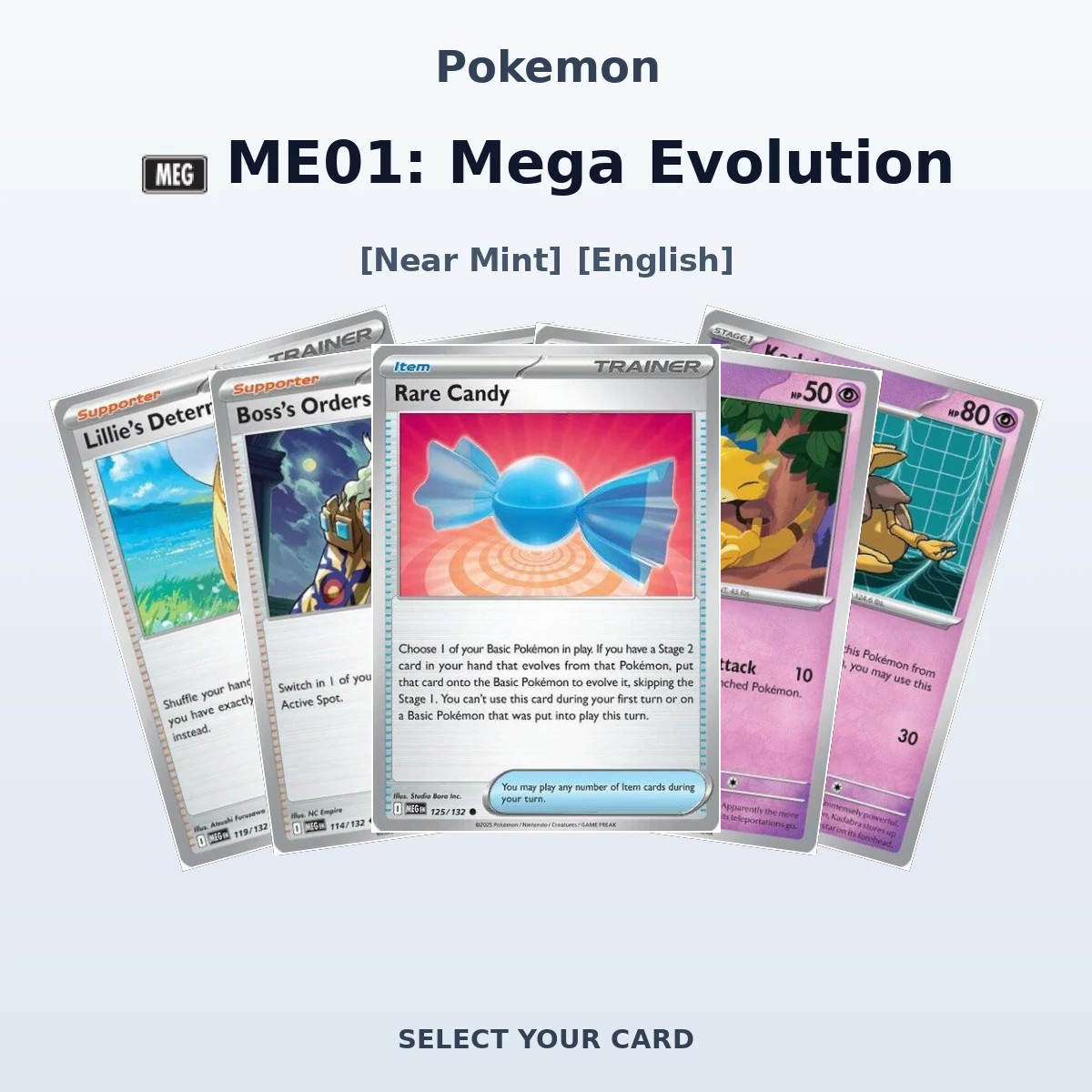 ME01: Mega Evolution - PICK YOUR CARD!