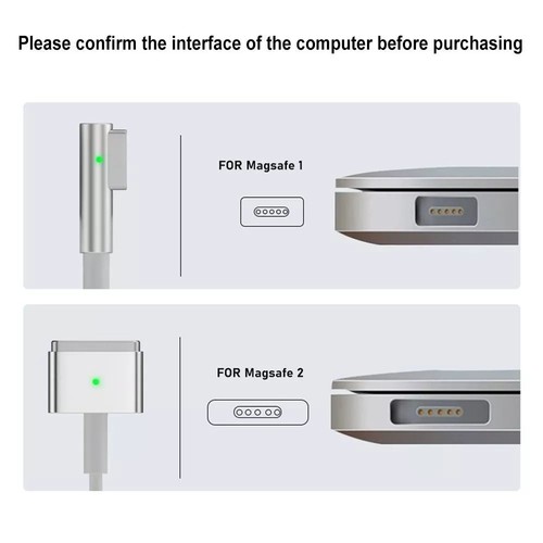 100W USB Type-C to Magsafe 1 2 Mage table charging cable for Macbook Air Pro - Picture 2 of 11