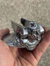 1930 Chevrolet Winged Viking Lion Mask Radiator Cap Hood Ornament Cool