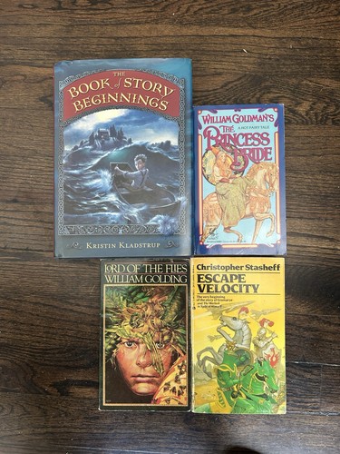 Vintage Sci Fi Buch Lot Prinzessin Braut Flucht Geschwindigkeit Herr der Fliegen Bilderbuch Anfang