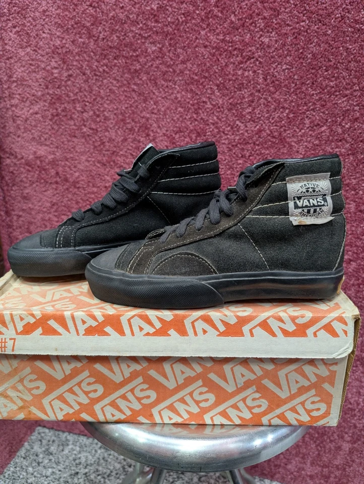 Zapatos de Skate Vans Nativos Americanos de Colección Años 80 Nuevos en Caja Talla 5 Foto 3 de 4