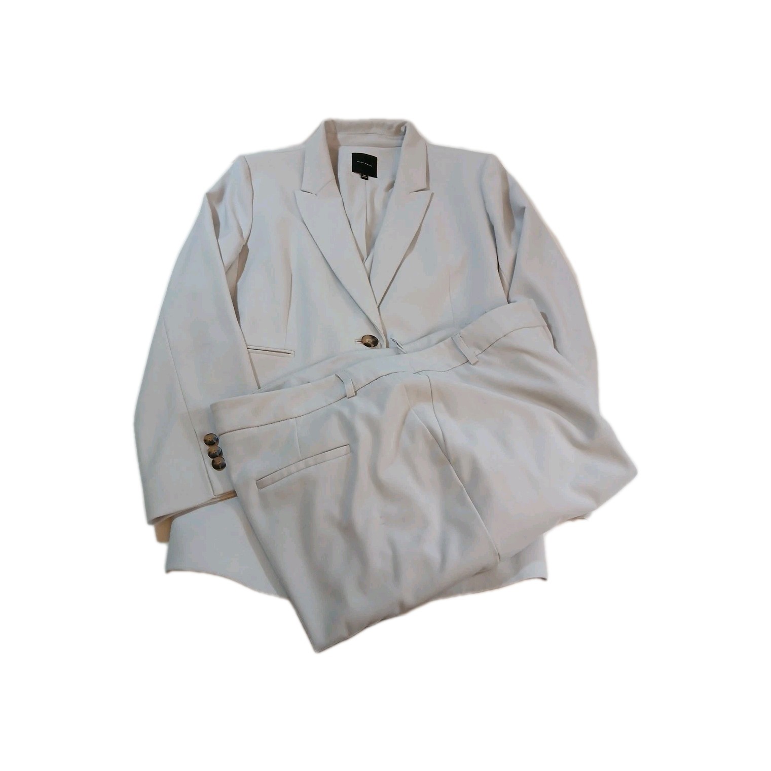 Alex Marie 2piece Gray Suit One Button Blazer And Pants Size 14 image 4