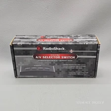 RadioShack 15-313 4-In/1-Out A/V Selector Switch RCA S-Video Composite - Black
