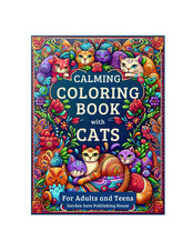 Calming Coloring Book with Cats: Easy and Inspiring Patterns for Peaceful Minds,