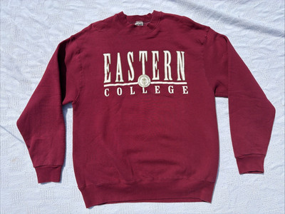 Eastern College Eagles Fruit Of The Loom NCAA Sweatshirt Size Large Vintage