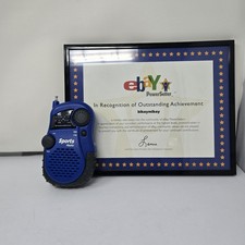 Vintage Lenoxx Sound PR-35M AM/FM Sports Radio Handheld Portable Belt Clip WORKS