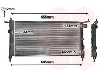 Van Wezel 37002183 KüHler, MotorküHlung FüR Opel
